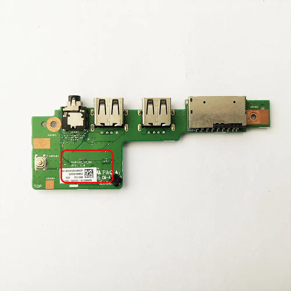 For ASUS K401L K401UQ K401UB K401LB A401L A400U A401LB U4000 V405U Laptop Audio USB Jack Port Switch Power Button Board Cable view 4