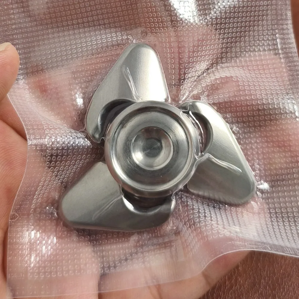 Newbee EDC moulin à vent Fidget Spinner tungstène manipulation sensation gyroscope soulagement du Stress jouet Fidget jouets métal trois lames Fidget Spinner
