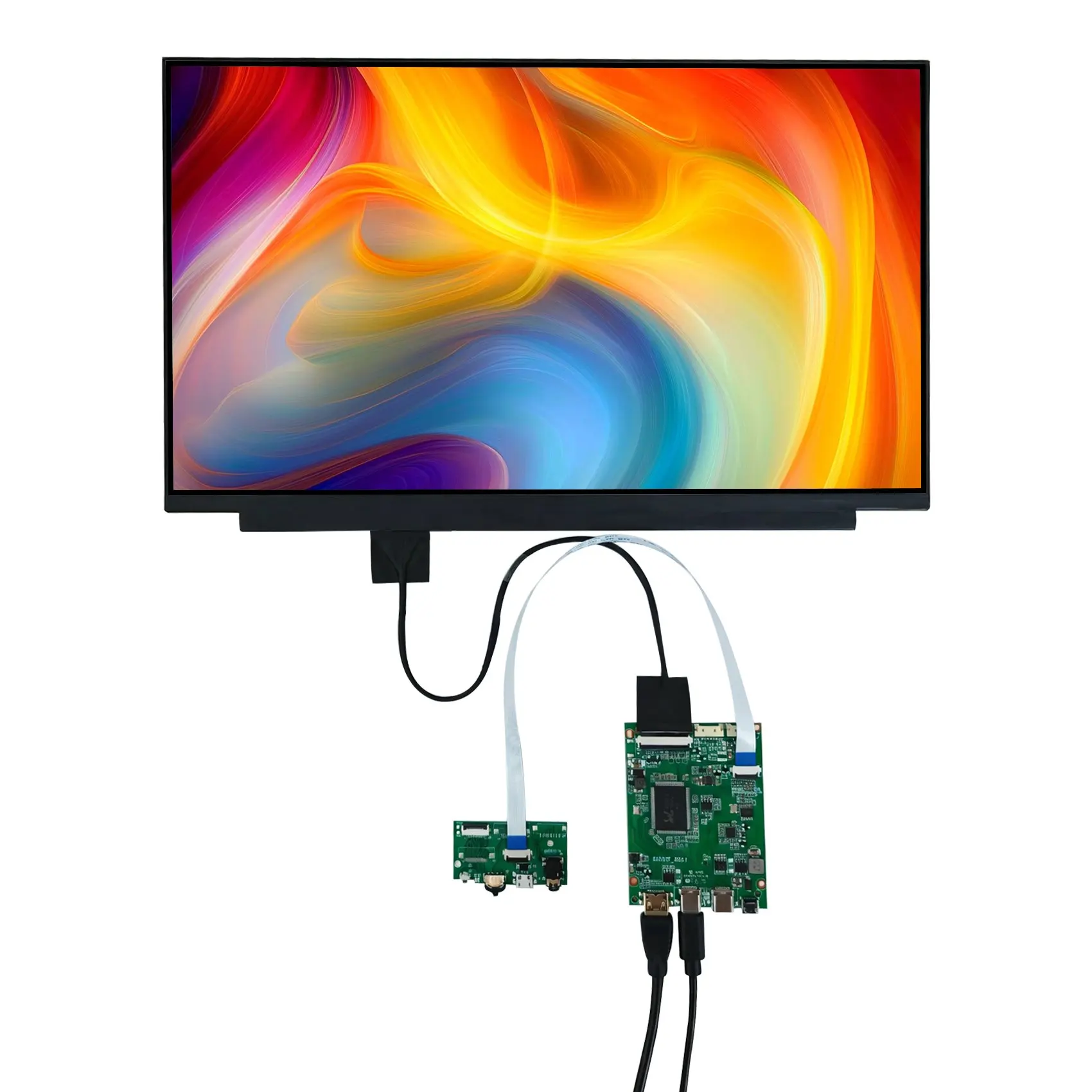 Lcd Display Panel 15.6 40pin Lcd Display Lvds NV156FHM-NX1 1920x1080 15.6 Inch Lcd Screen,Type-C Mini H/D Lcd Controller Board