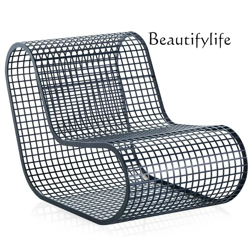 

Nordic outdoor leisure sofa villa garden open-air balcony rattan chair B & B hotel waterproof and sunscreen high-end