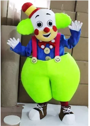 Palhaço mascote traje adulto personagem dos desenhos animados roupa atraente terno plano presente de aniversário frete grátis