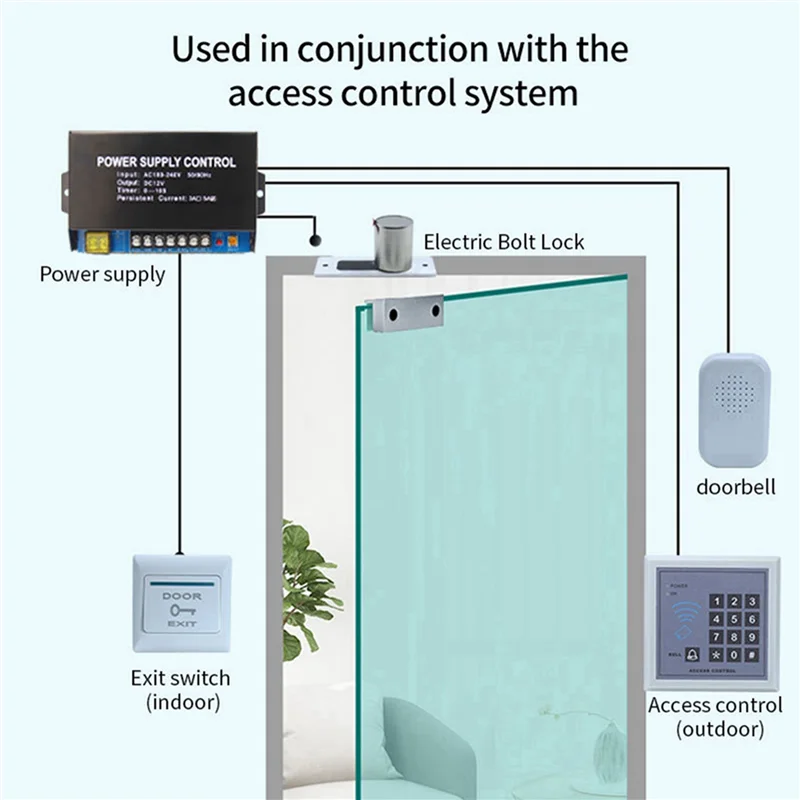 【الضرورة】4X مقاوم للماء الإلكترونية قطرة الترباس NC قفل الباب تيار مستمر 12 فولت التعريفي السيارات ديدبولت لتحسين الأمن اليومي #5