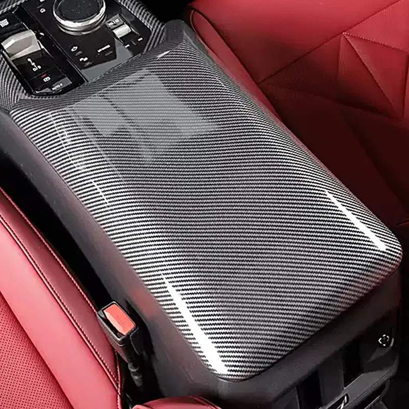 For BMW X3 G45 2025 2026 Carbon Style Gear Shift Box Gearbox Front Console Glove Storage Box Upper Panel Cover Trim Car Styling