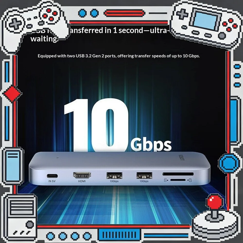 UGREEN CM440-60612 M.2 SSD Enclosure Hub NVMe SATA Dual Protocol Type C to HDMI for Laptop PC