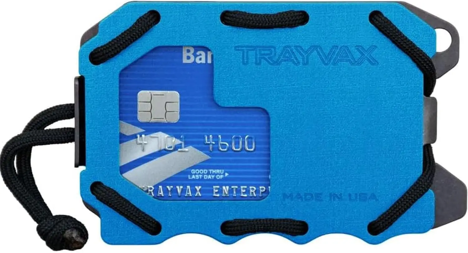 

Тонкий тактический металлический держатель для кредитных карт с RFID-защитой и зажимом для денег, минималистичный кошелек для мужчин и женщин, синий цвет