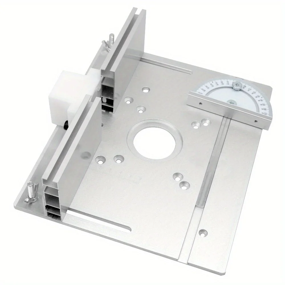 Multifunktionale Aluminium-Frästisch-Einsatzplatte, Holzbearbeitung, elektrische Holzfräse, Klappplatte für Werkbänke, Fräsplatte – Detail 6