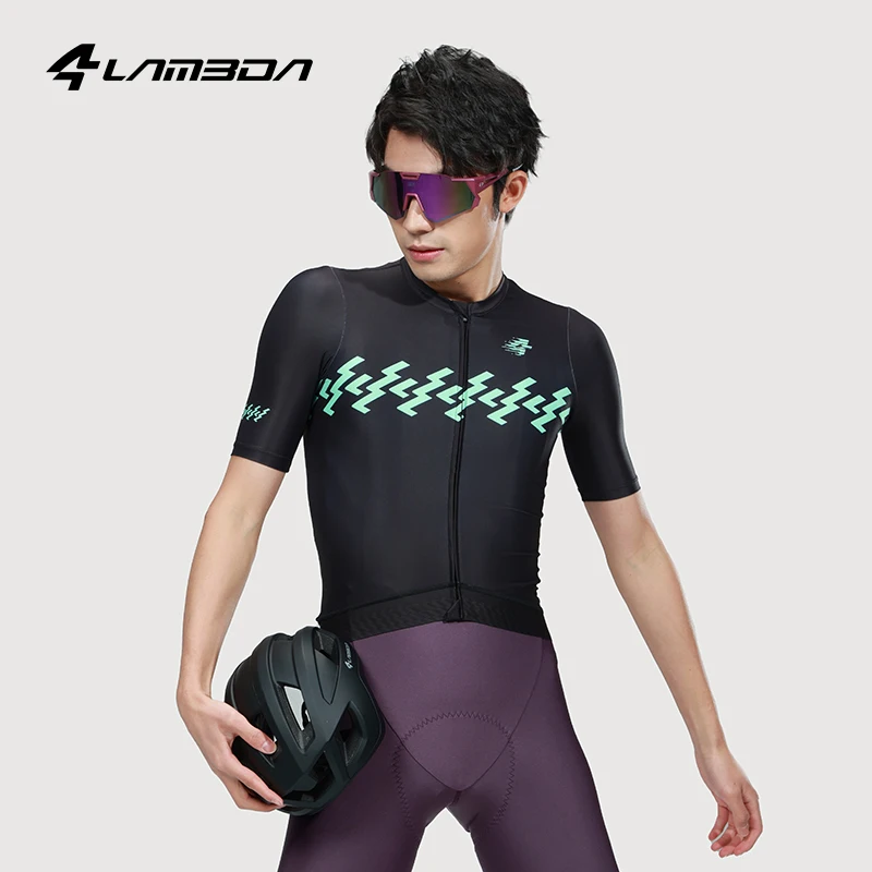 LAMEDA summer cycling short-sleeved men's quick-drying breathable road cycling jersey with pockets sun protection MTB cycling je