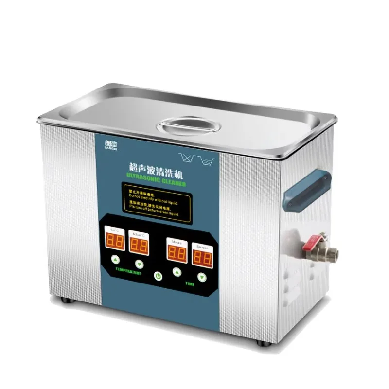Maszyna ultradźwiękowa do czyszczenia o wysokiej częstotliwości 120W 80KHz, biurkowa, ze stali nierdzewnej SUS304, z timerem i funkcją grzania, o pojemności 5L 6L 6.8L