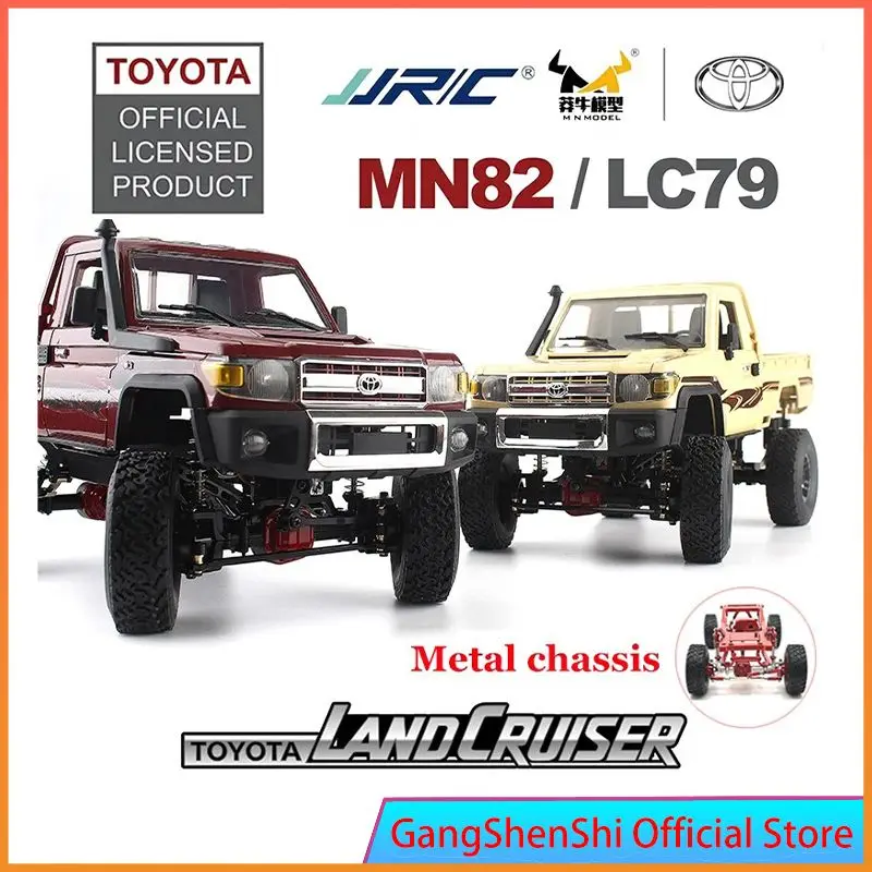 Metal MN82 Remote Controlled Climbing Off-road Vehicle 1:12 Full Scale 4WD for Toyota LC79 Simulation RC Model Children Toy