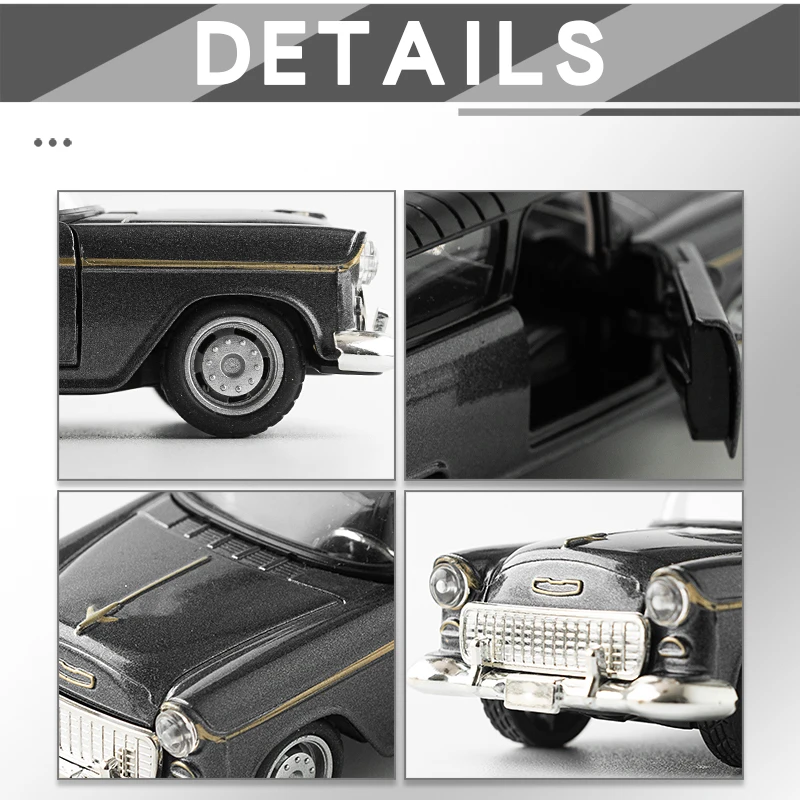 โมเดลรถ CadillacS วินเทจ ทำจากโลหะผสม 1:36 แบบดึงหลัง รถจำลองขนาดเล็ก สำหรับสะสม ของขวัญสำหรับเด็ก