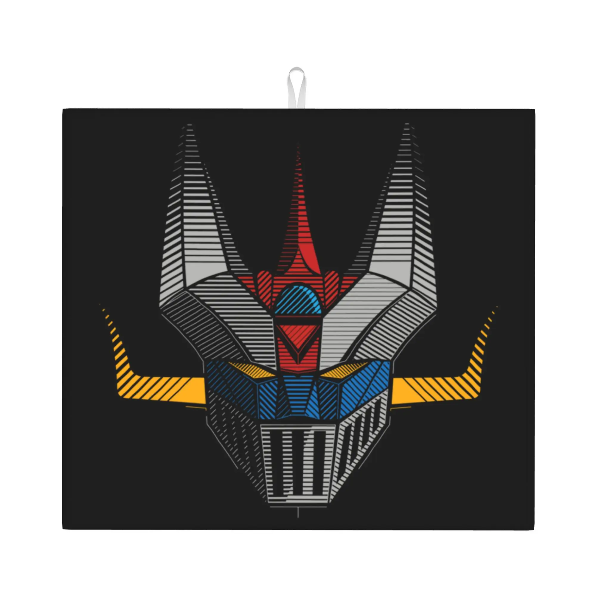 Drying Mat For Kitchen Ufo Robot Grendizer Goldrake Mazinger Z Water Absorbent Waterproof On Slip Kitchen Counter Protector Mat