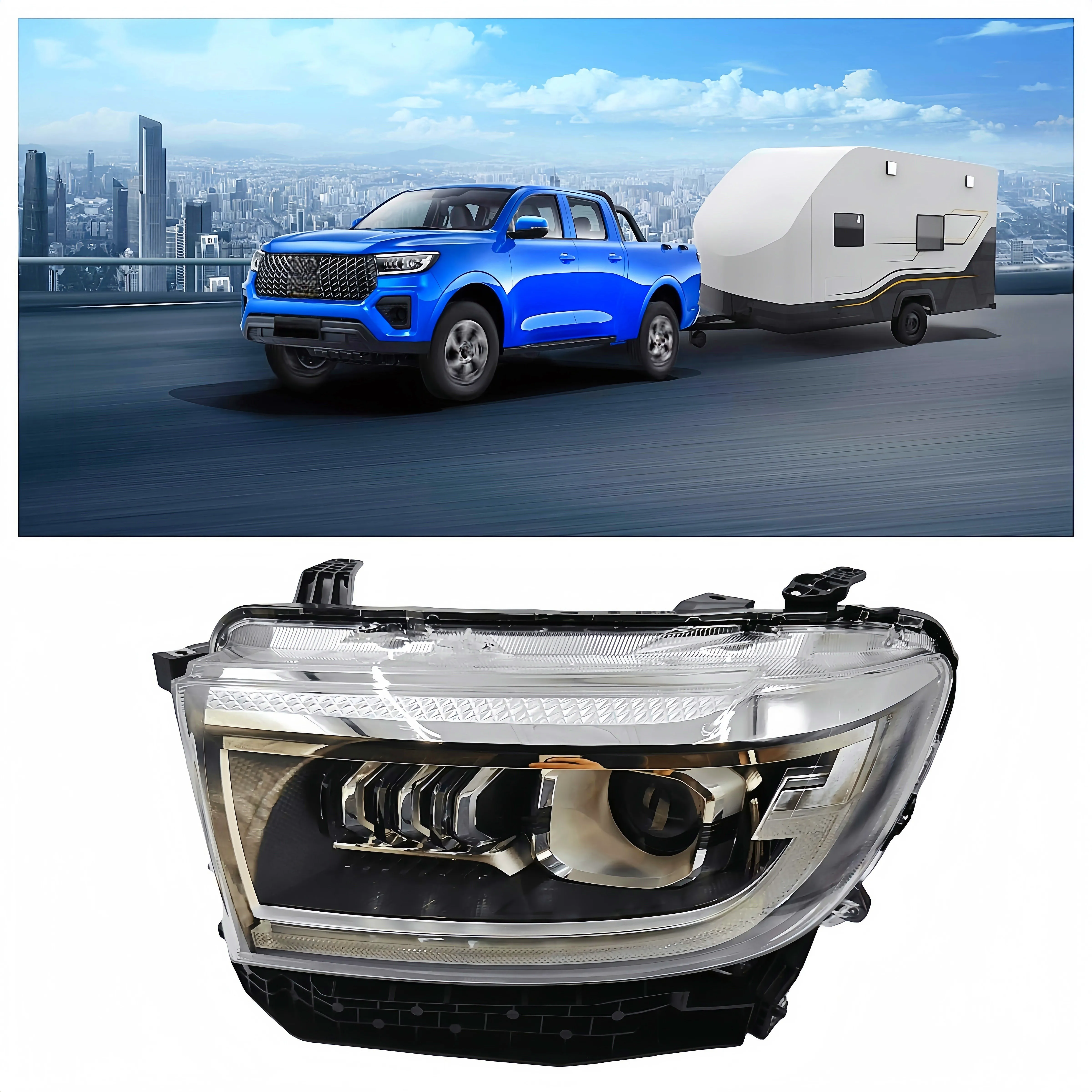 Wholesale Price Halogen Headlights 4121100XPW15A 4121101XPW15A For Great Wall POER 2023