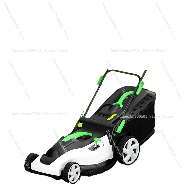 Hand-Push Lawn Mower Lawn Pruning Electric Household Small Courtyard Four-Wheel High-Power Multi-Functional New