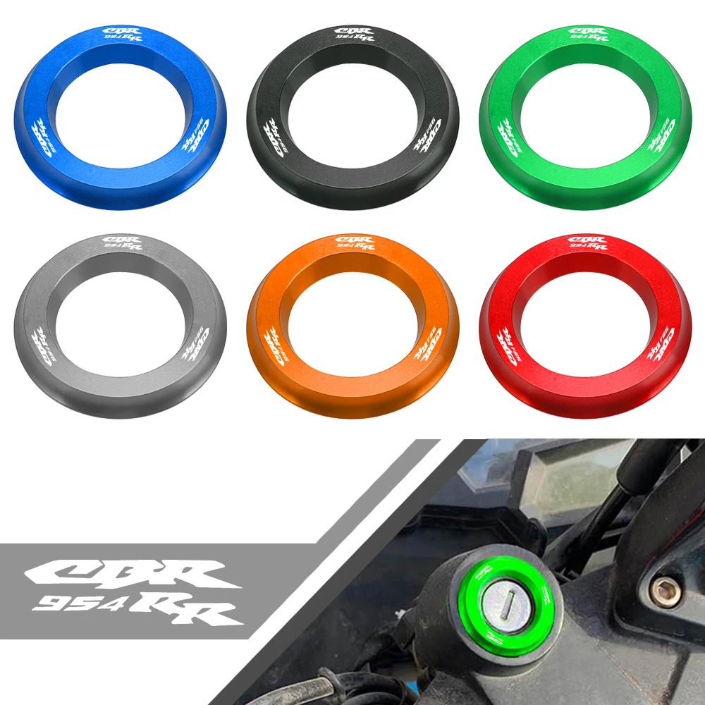 Motorcycle CBR Decorative RING Aluminum Accessories lgnition Switch Cover Ring CBR 954RR CBR 954 RR For HONDA CBR954RR 2002-2003