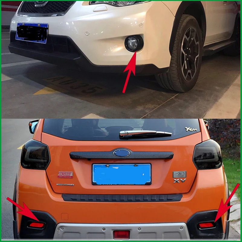 

For Subaru XV 2012-2015 Fog Light Cover Sticker Trim Decorative Car Styling Auto Parts Accessories