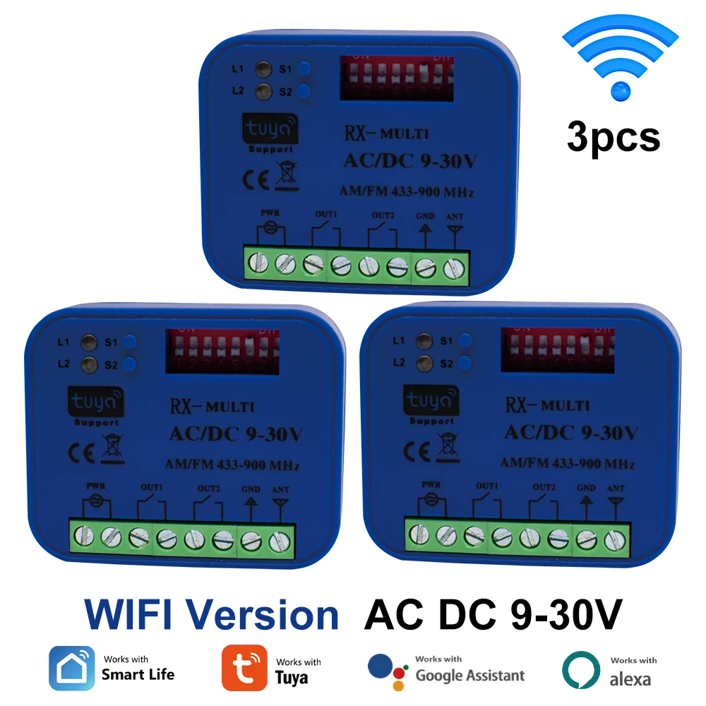 1/2/3 шт., смарт-контроллер RX MULTI 300-900 мгц WIFI