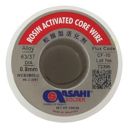 

Singapore Imported QASAHI solder wire Sn63/pb37 Low Melting Point High Performance Solder Wire