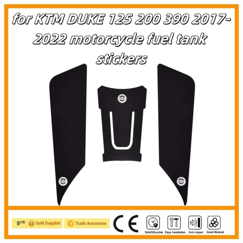 

Motorcycle Sticker Tank Non Slip Tank Traction Side Pad Protective Decal for KTM DUKE 125 200 390 2017-2022
