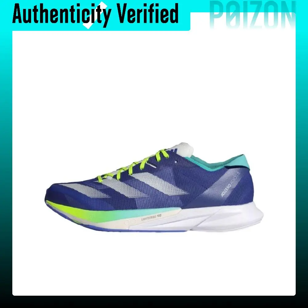 Adidas Adizero Adios 8 Running Shoes Men's Low-top Transparent Blue/Zero Metalic/Transparent Lemon ID3631