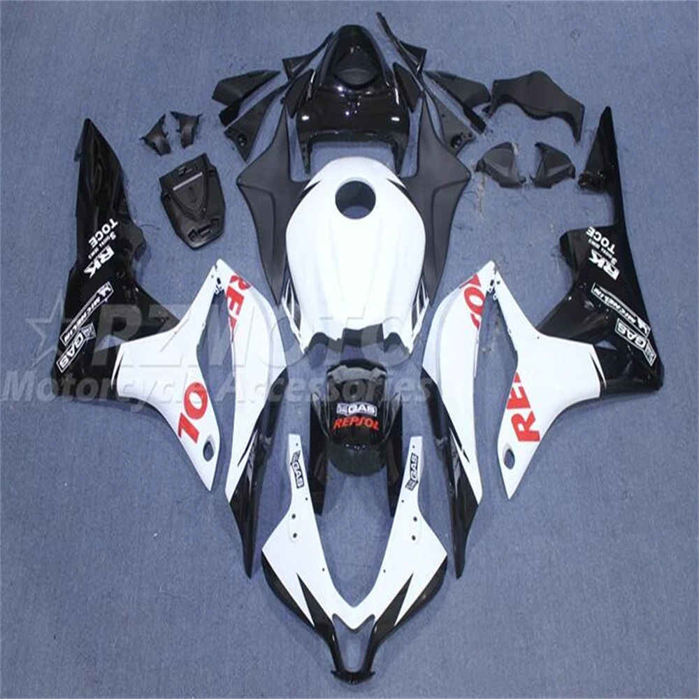 Kit de carenados completos de motocicleta ABS, juego de carrocería personalizado, negro y blanco, apto para HONDA CBR600RR F5 2007 2008 07 08, 4 regalos, nuevo