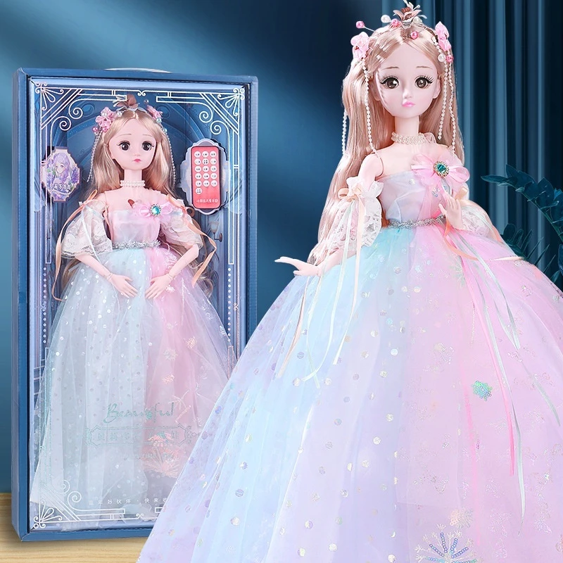 

Large 60cm Princess Doll Complete Fashion Set with Comb for Hair Styling Interactive Role Play Toy Gift for Girls