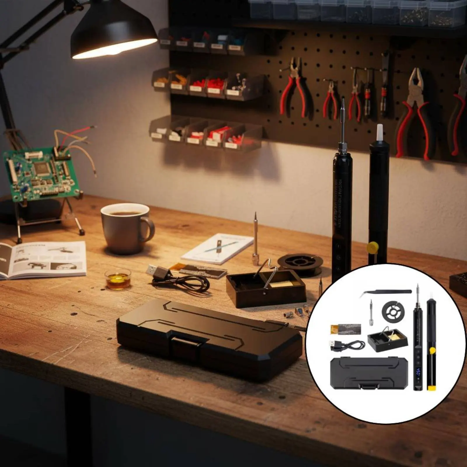 

Беспроводной паяльник с регулируемой температурой, быстрый нагрев, для любителей DIY