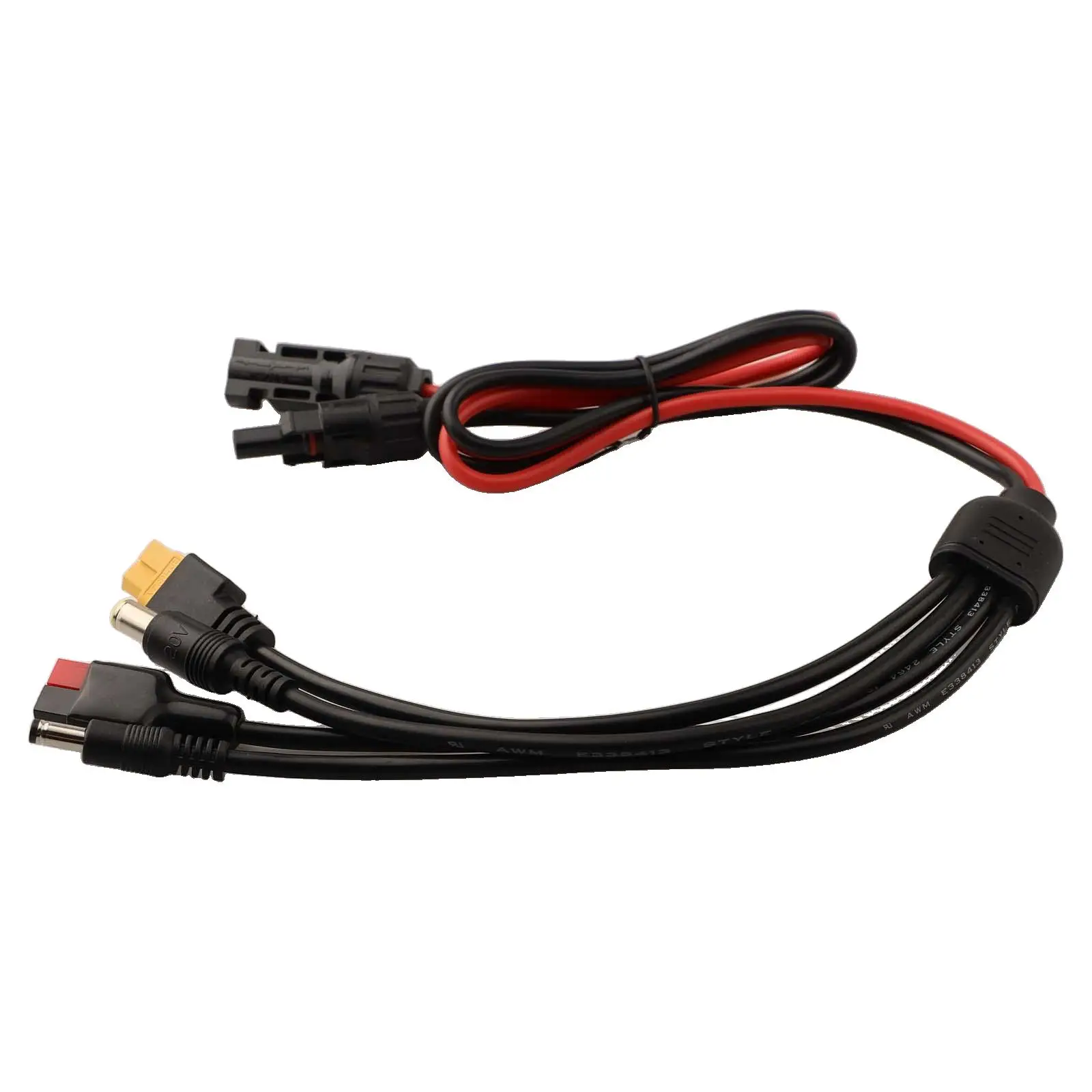 Solar Panel Connector Adapter Kit 4 in 1 with DC5521 DC7909 Compatibility for Enhanced Solar Charging Performance