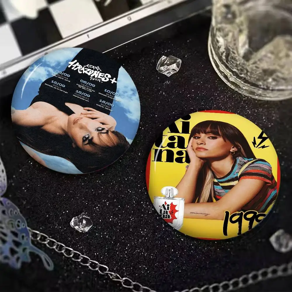 A-Aitana O-Ocana المغني الإبداعية صفيح لينة زر دبابيس الحيوان أيقونة بروش التلبيب على ظهره شارة الملحقات دبوس #2