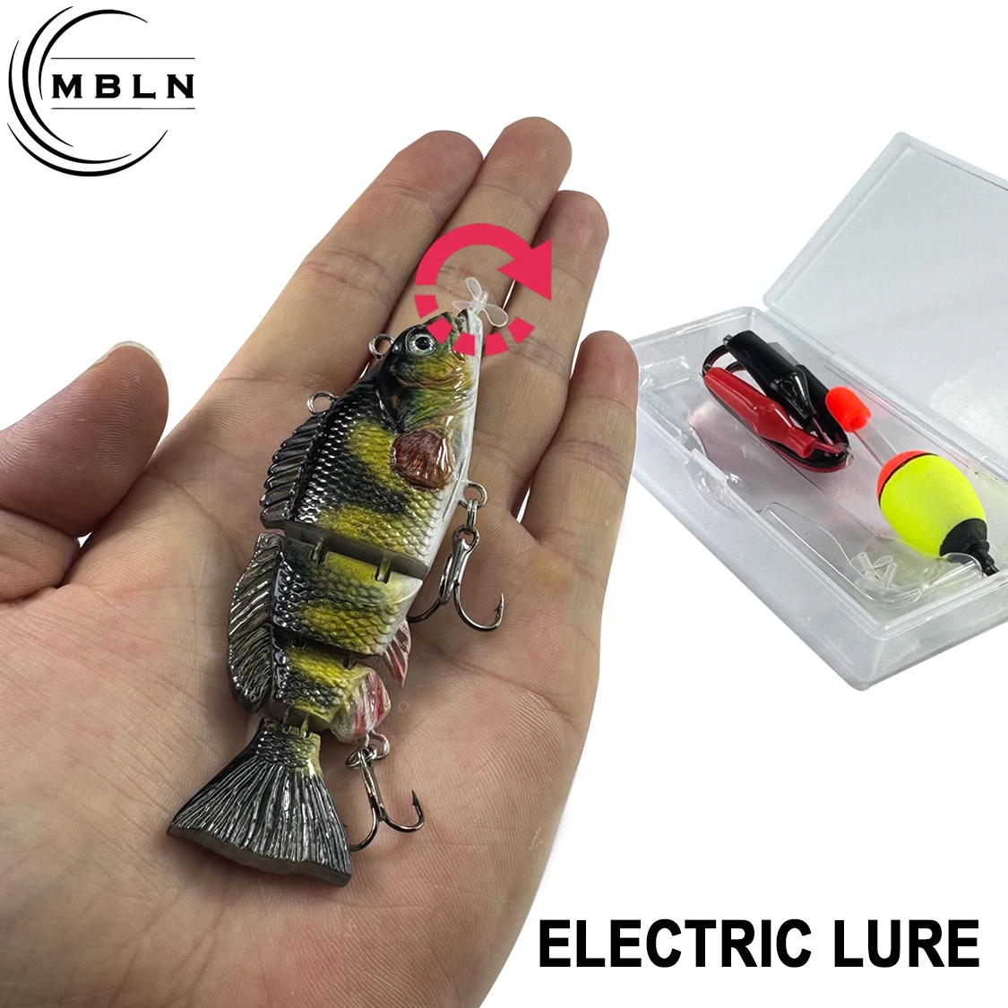 Swimbait articulado LED USB recargable – Eléctrico automático - imagen 3