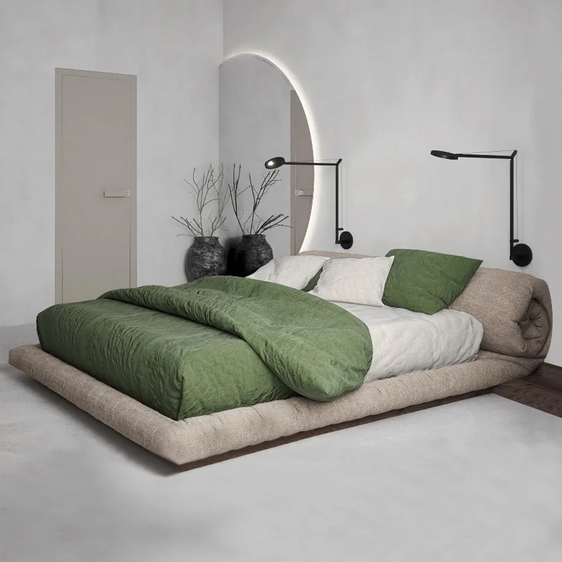 High Quality Designer bed nordic aesthetics unique modern Wedding bed apartment double Fashionable cama casal beds furniture