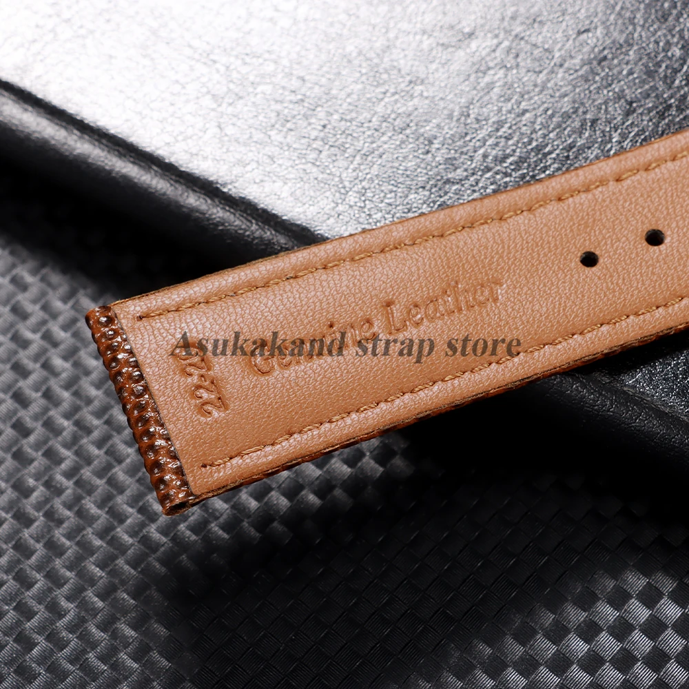 14mm 15mm 16mm 18mm 19mm 20mm 21mm 22mm Lizard Pattern Leather Watch Band For Seiko For Omega Cowhide Watch Strap Men Bracelets