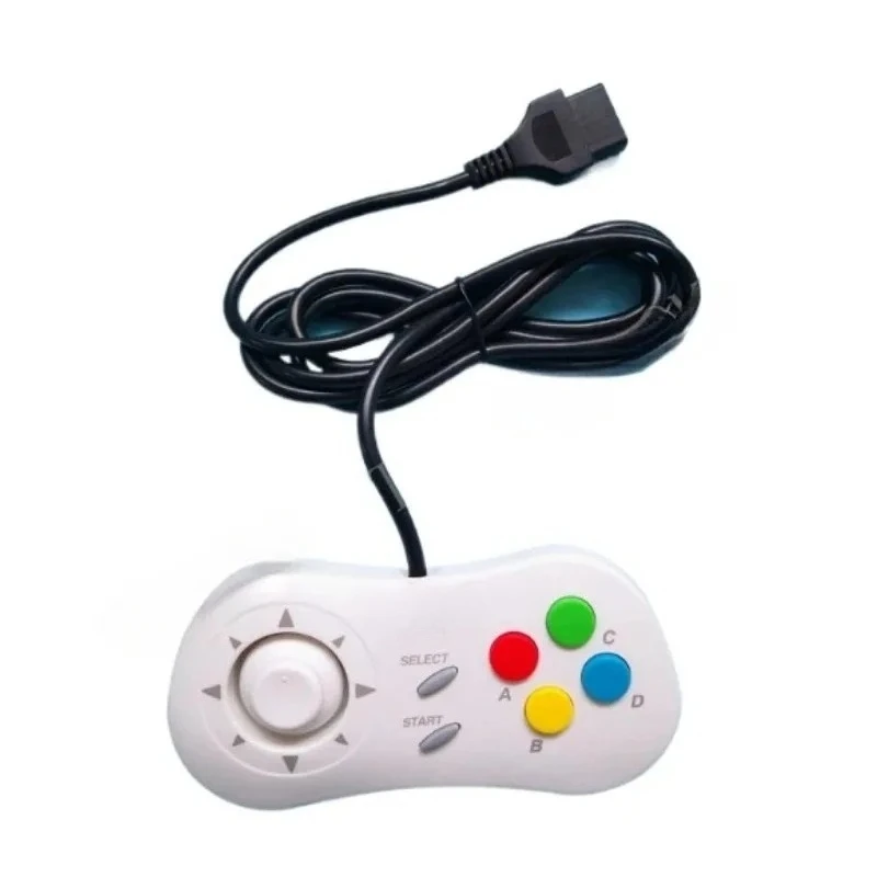 NK Modified Mini-Pad Controller 15 Pin Interface with Custom Clicky Thumbstick Accessory for AES MVS CD Arcade System