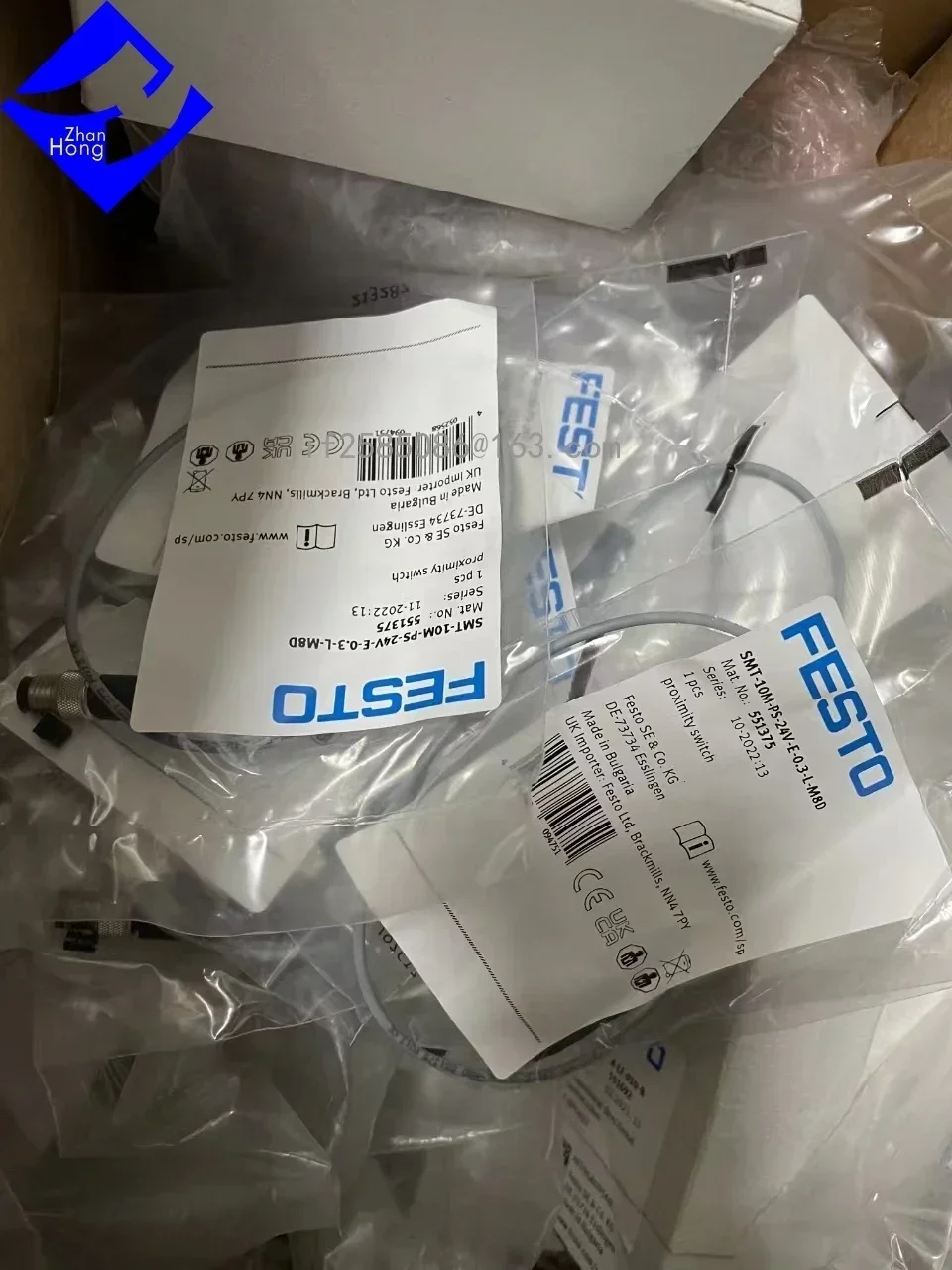 Imagem -03 - Festo-sensor de Proximidade 551375 Smt 10m-ps24v-e0.3-l-m8d Todas as Séries Estoque Genuíno Disponível para Evidência de Preço 551375