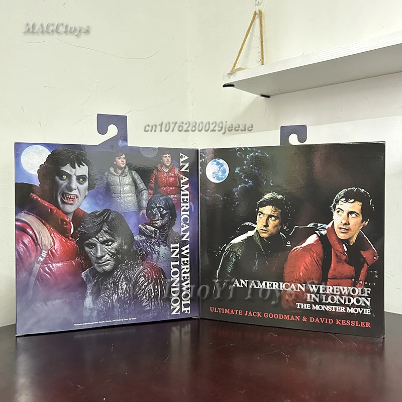 Original NECA An American Werewolf In London David Jack 2-pack Anime Action Figure Figurine Model Toys New Year Gift For Friends