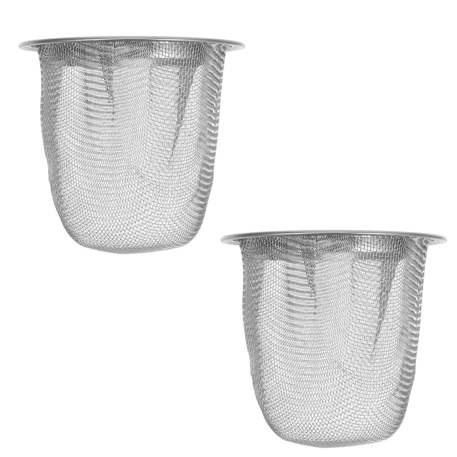 

2pcs Stainless Steel Fine Mesh Reusable Filter For Loose Leaf Infuser Brew Strainer Teapot Cup Brewing Drip Coffee Maker