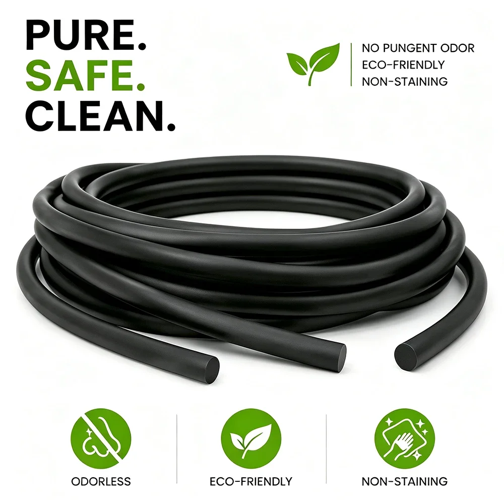 Dia 6mm Thickened Solid Latex Round Cord High Elastic Natural Latex Solid Strip 1/2/3/5M for Securing & Tying Down Outdoor Gear