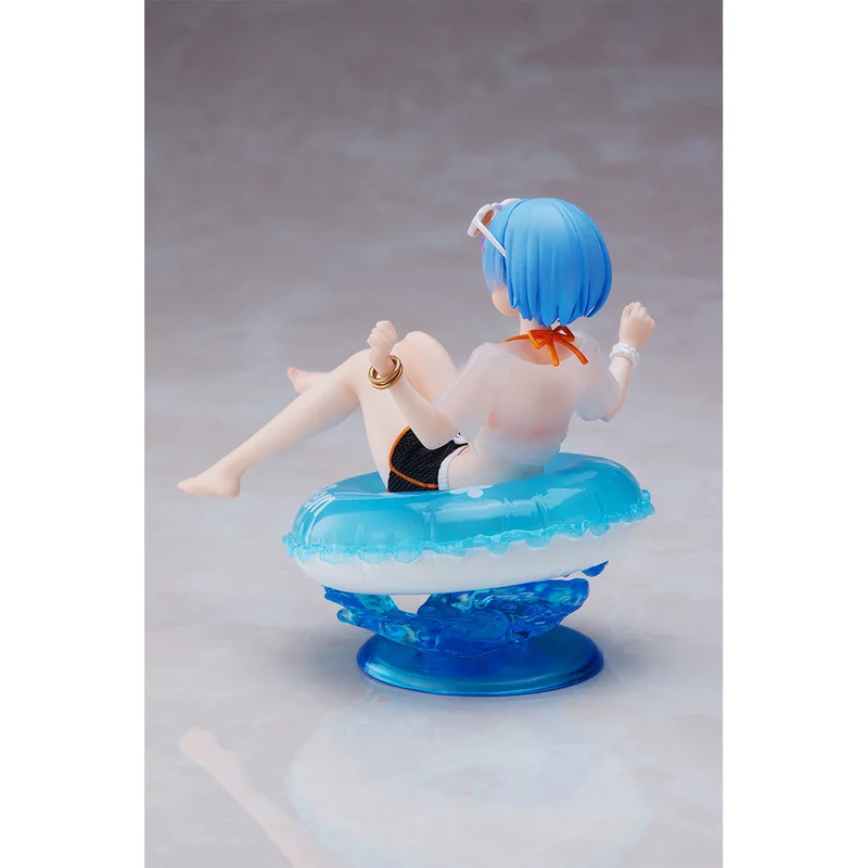 TAITO Original:Re:Zero REM Pool party swimming circle 10cm PVC Action Figure Anime Figure Model Toys Figure Collection Doll Gift