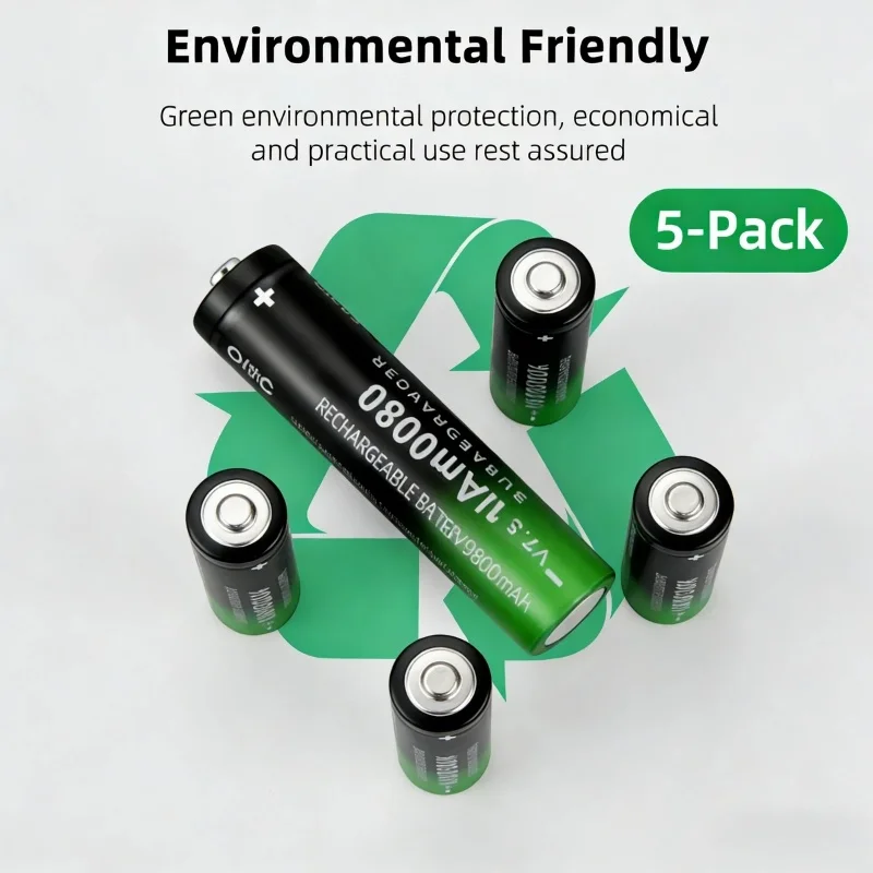 

High Power LED Flashlight Headlight Battery – 9800mAh 3.7V New Upgrade Fast Charging Rechargeable Lithium Accessory Reliable