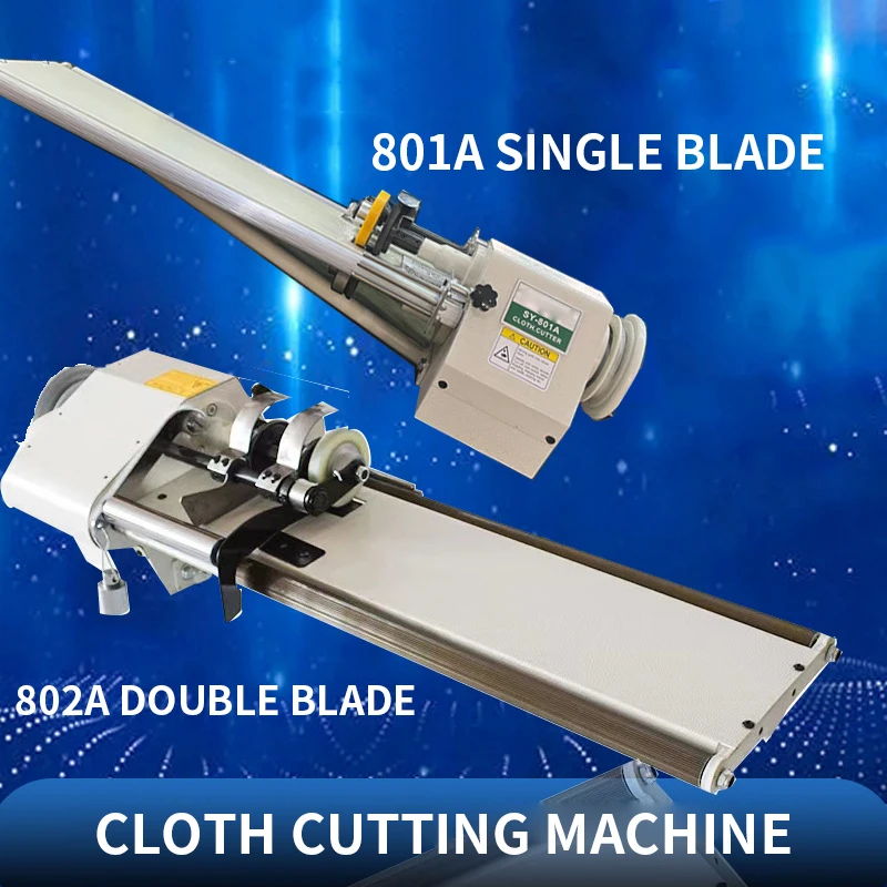 

Cloth cutting machine 801A/802A single knife and double knife mechanical cutting and bundling machine straight twill roll clothi