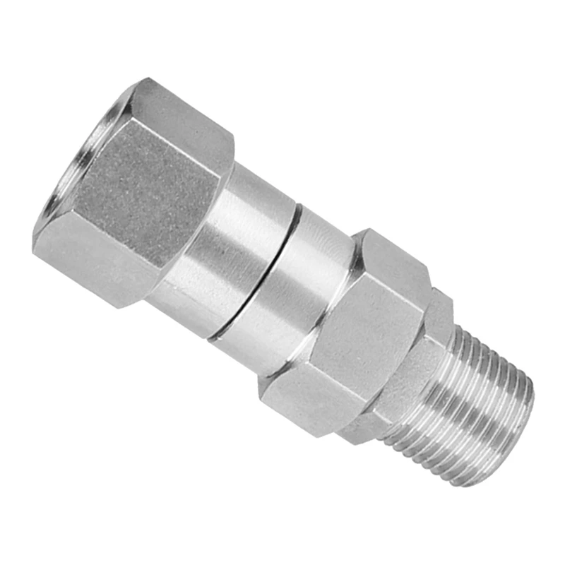 

6X High Pressure Washer Swivel Joint 3/8 Inch Pressure Washer Hose Fittings 360 Degree Rotation Connector Car Washing