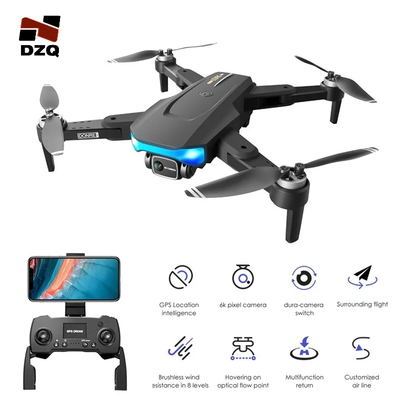 RC Helicopters LS38 6K Dual Camera Drone Optical Obstacle Avoidance Brushless GPS 5G WIFI RC LS878 4K Dron FPV Quadcopter