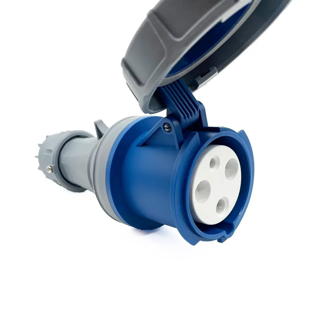 

63A 3-контактный разъем типа "мама" (совместим с 60А), промышленный водонепроницаемый разъем, быстросборный, с винтовыми клеммами, IEC60309 220В-250В