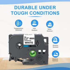 Băng nhãn Laboutwell, 5/10PK 231, 12 mm, tương thích với Brother 231, 221, 131, 531, 631, P-Touch, PTH110, nhà sản xuất nhãn 8 Băng bán nhiều lớp chính - №3