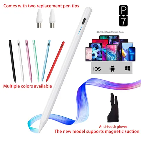 Universal Stylus Pen For Android IOS Capacitive Screen Touch Pen For Android  IOS Tablet Pen  Selectable Anti-touch Gloves