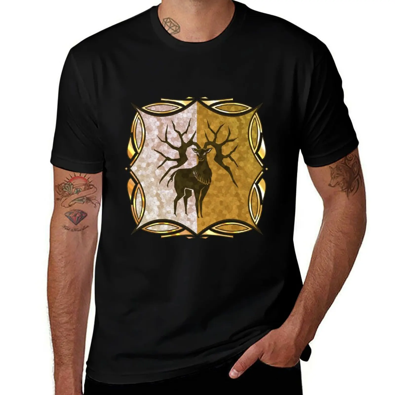 

Golden Deers - Fire Emblem Three Houses T-Shirt Light Athletic Short Sleeve Tee Shirt