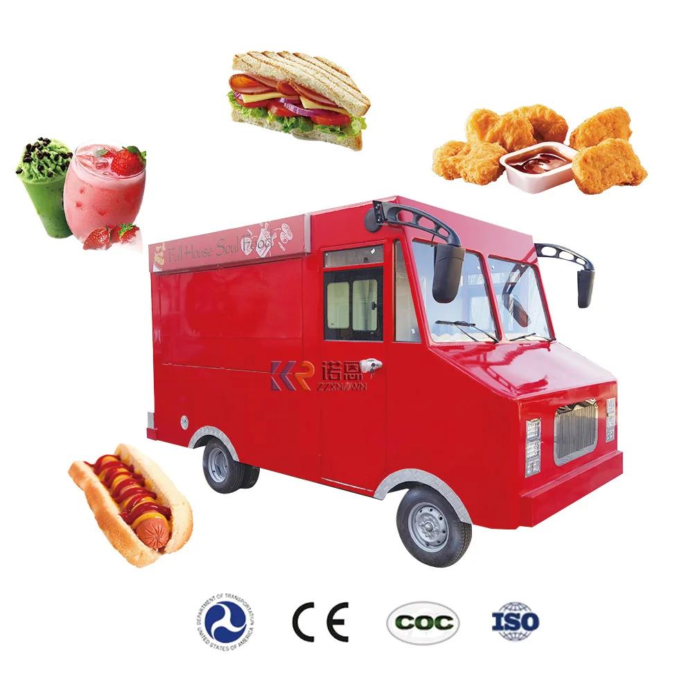 2023 Fast Food Cart with Motor Shipping Container Food Trailer Mobile Sweet Food Kiosk Catering Truck for Sale