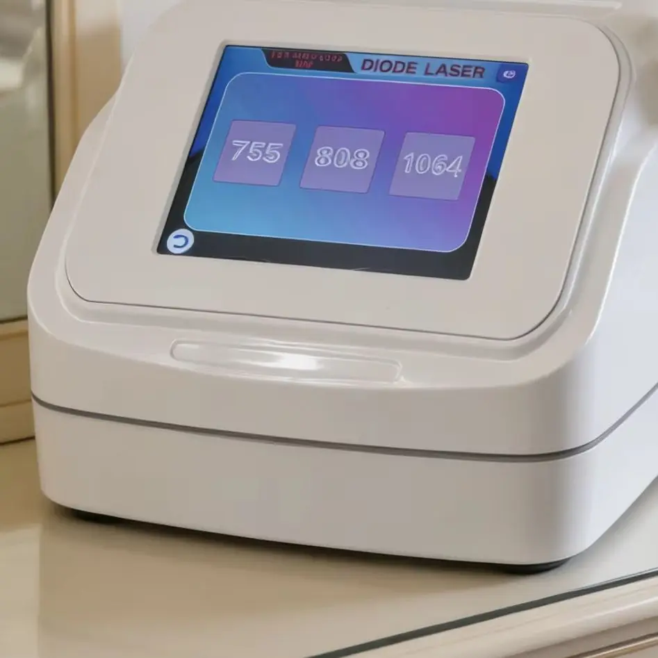 Commercial 4000W 4-Wavelength Diode Hair Removal Equipment: 755nm 808nm 940nm 1064nm + Dual Cooling Touch System, CE Appro