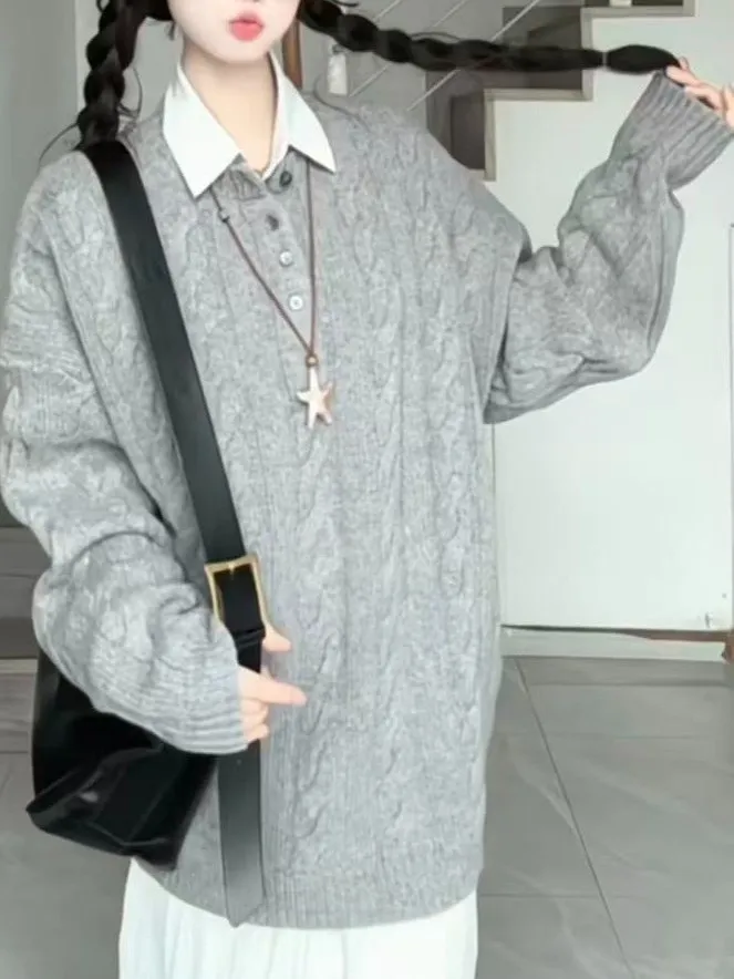 Ay Thiened Loose Kn… - image