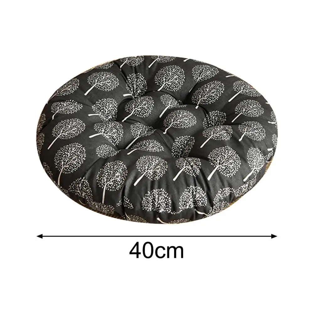 Cojín grueso para silla de oficina, cojines redondos de lino para asiento para el dolor de espalda, decoración del hogar, cojines decorativos de jardín al aire libre para sofá