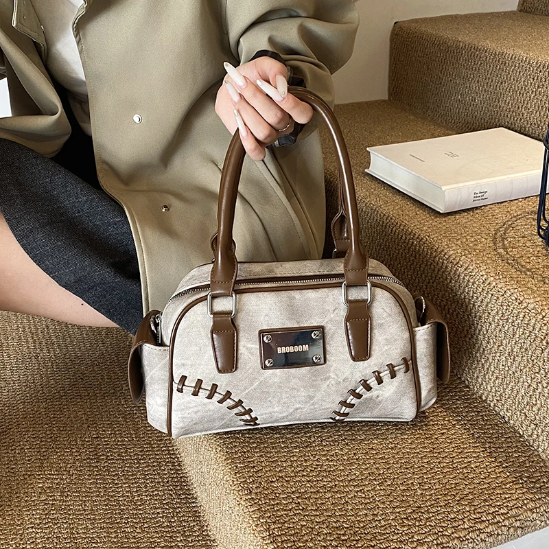 2025 حقيبة يد جديدة المرقعة موضة تنوعا حقيبة كتف عادية الملمس المرأة حقيبة مربعة رائعة التنقل حقيبة الإبط #5